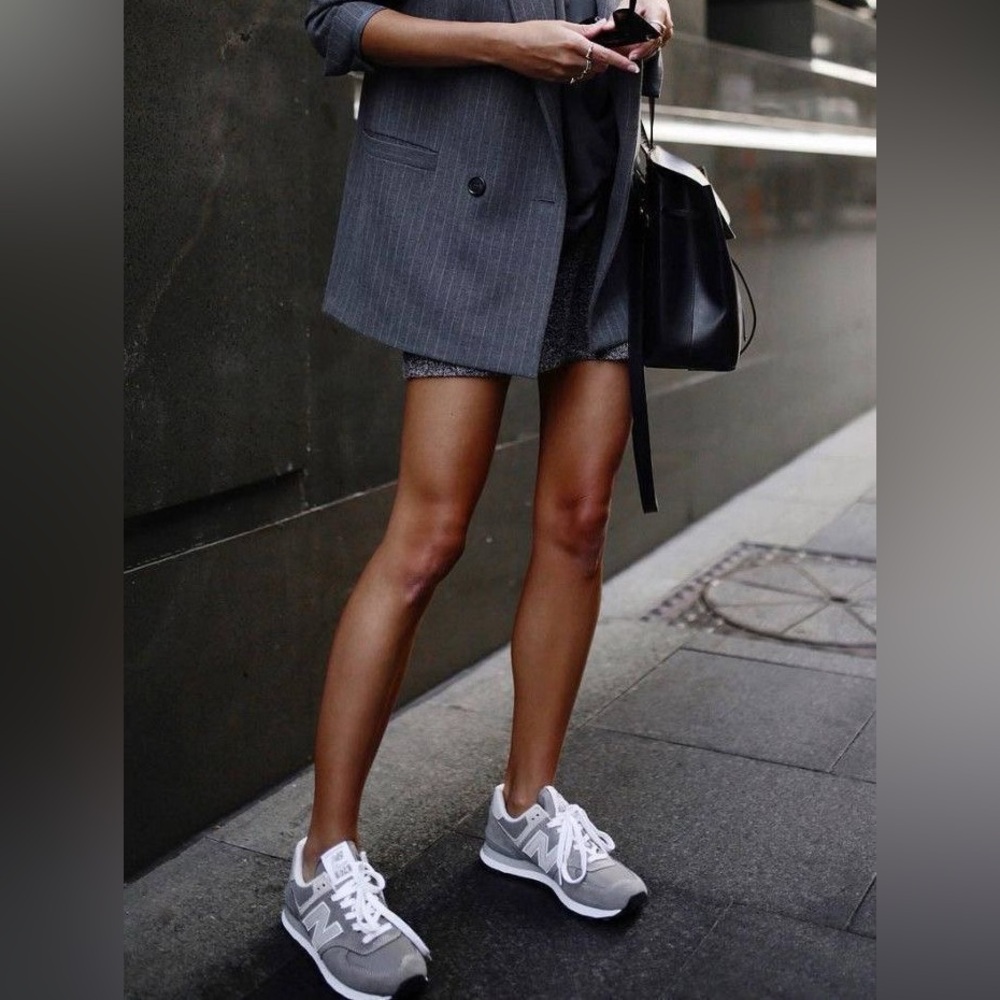 New Balance 574 Navy and Gray Women's Sneakers